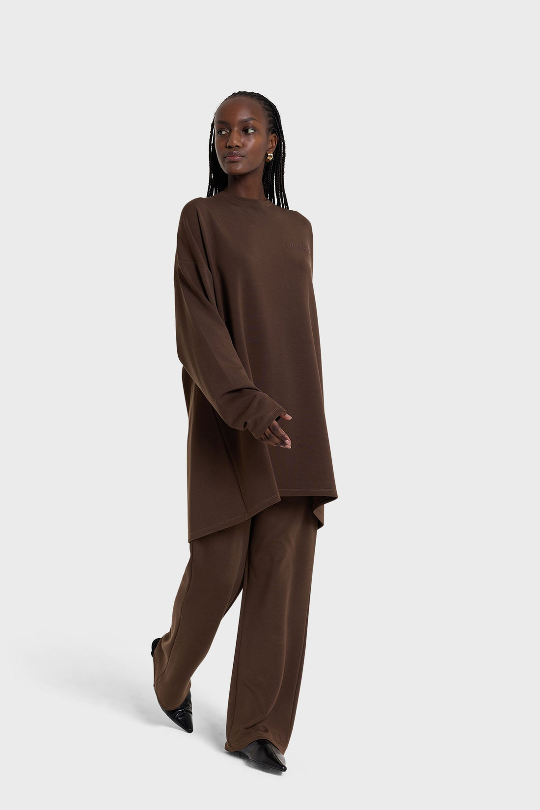 Jersey-Modal-Hose | Deep Brown