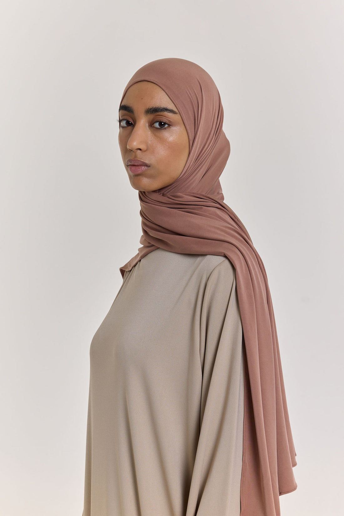 Atmungsaktiver Jersey-Schal | Bronze