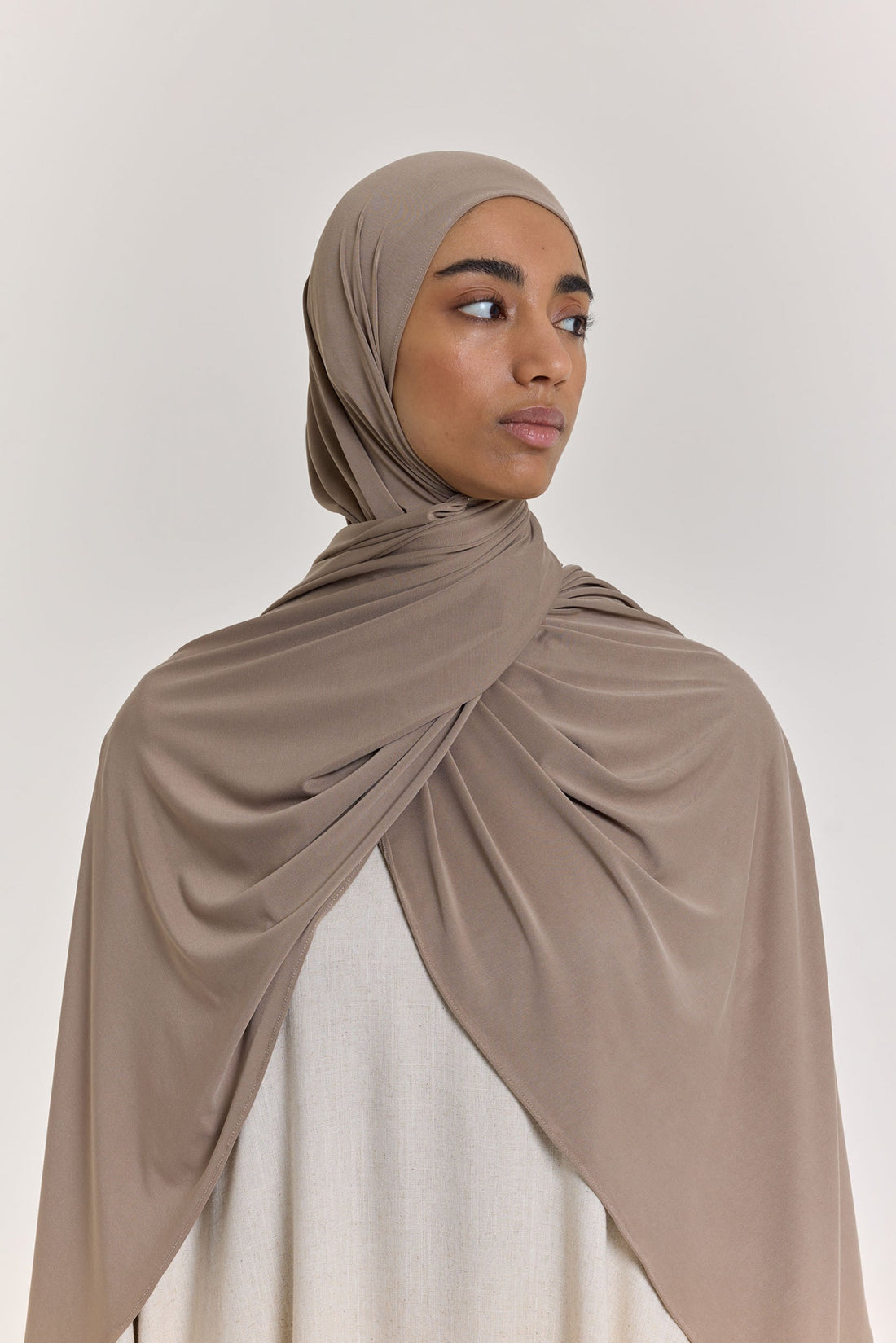 Premium-Jersey-Schal | Hellkhaki