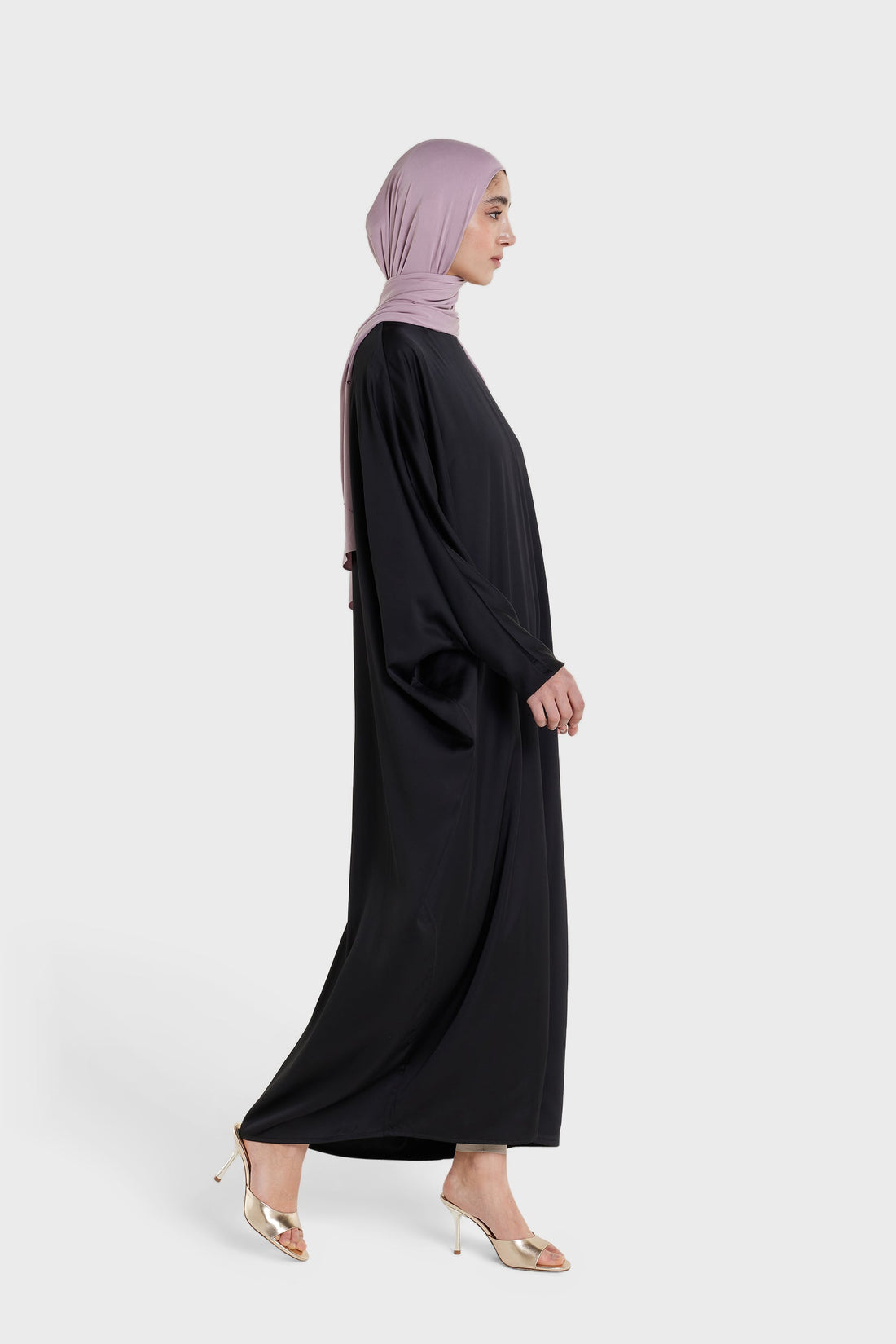 Fledermaus Ärmelkleid | Schwarz