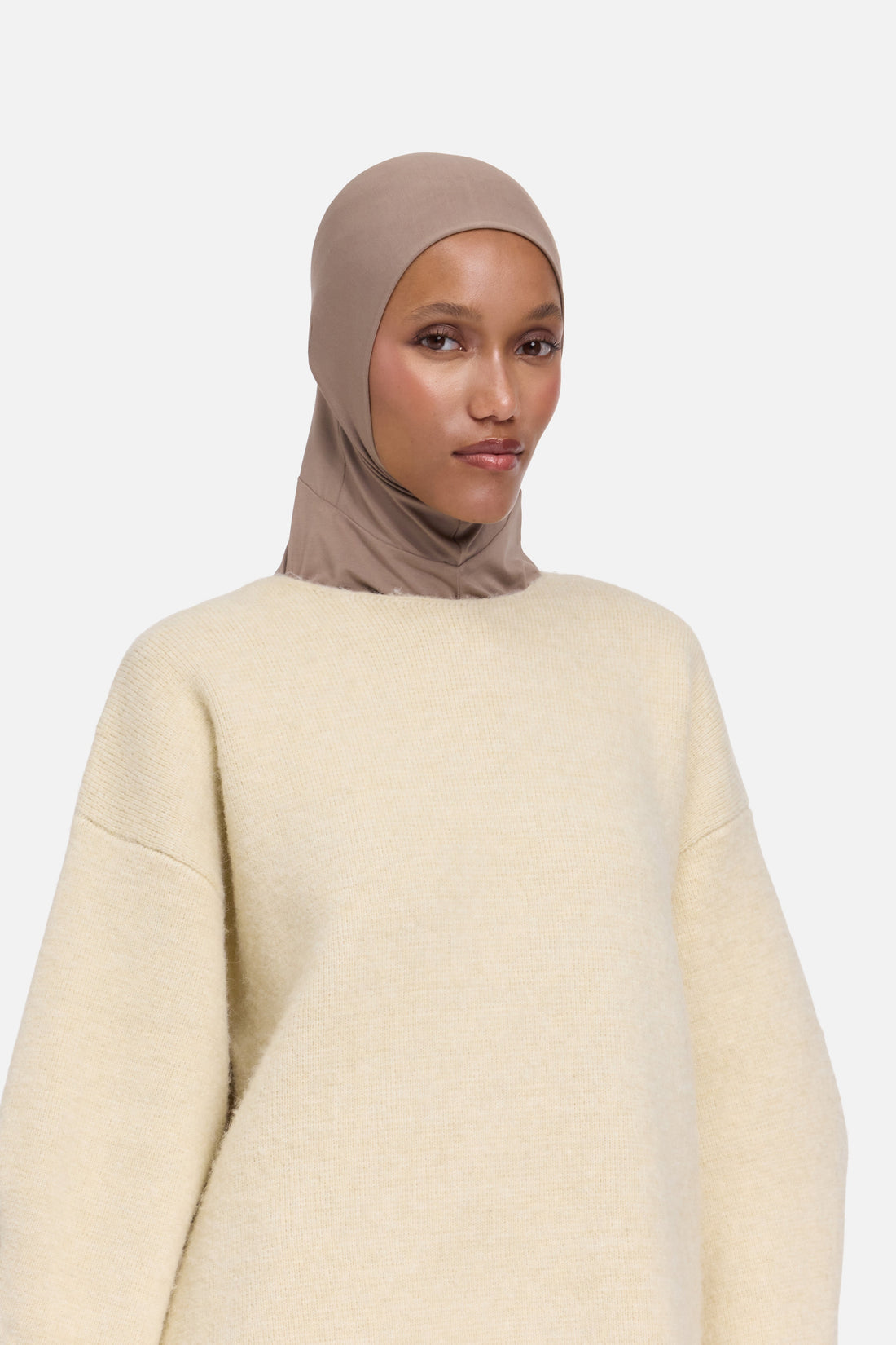 Hijab aus Bambus, hoch | Khaki