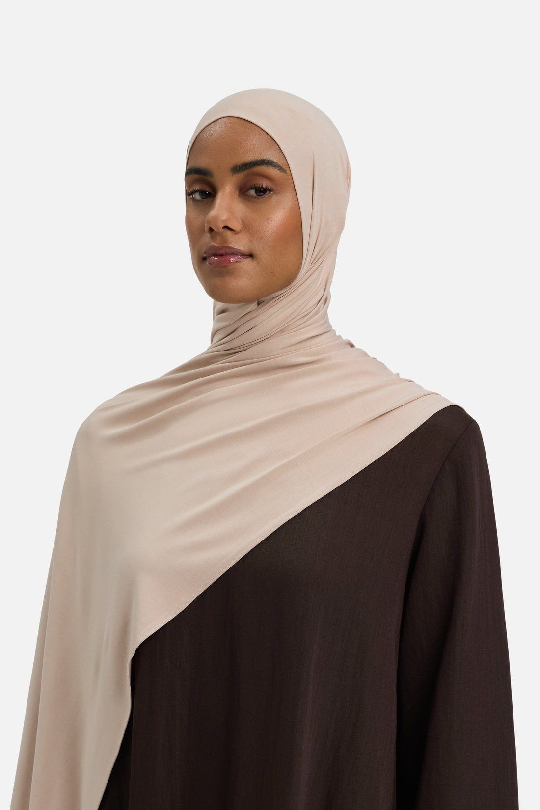 Bambus-Jersey-Schal | Nougat
