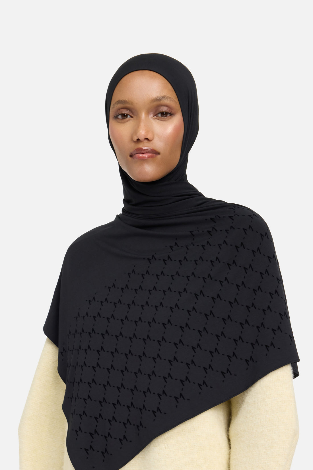 Monogram Flock Bambus | Schwarz