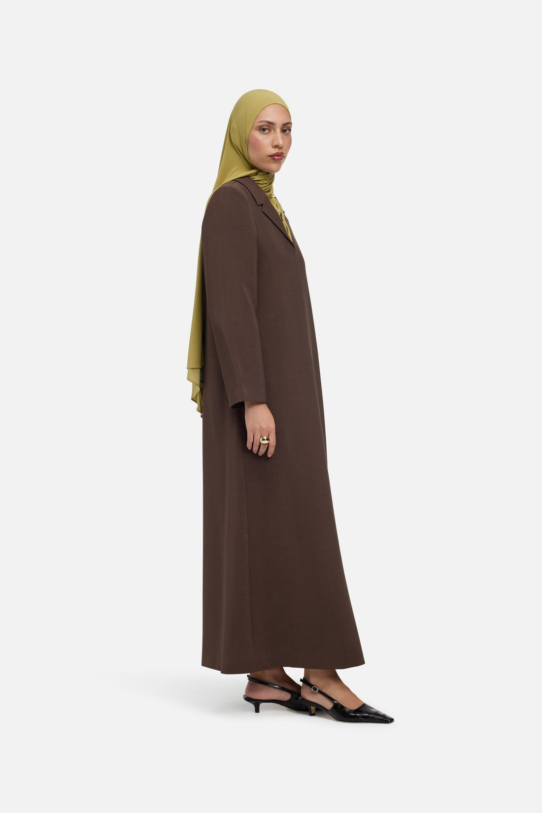 Blazer-Kleid | Dunkelbraun