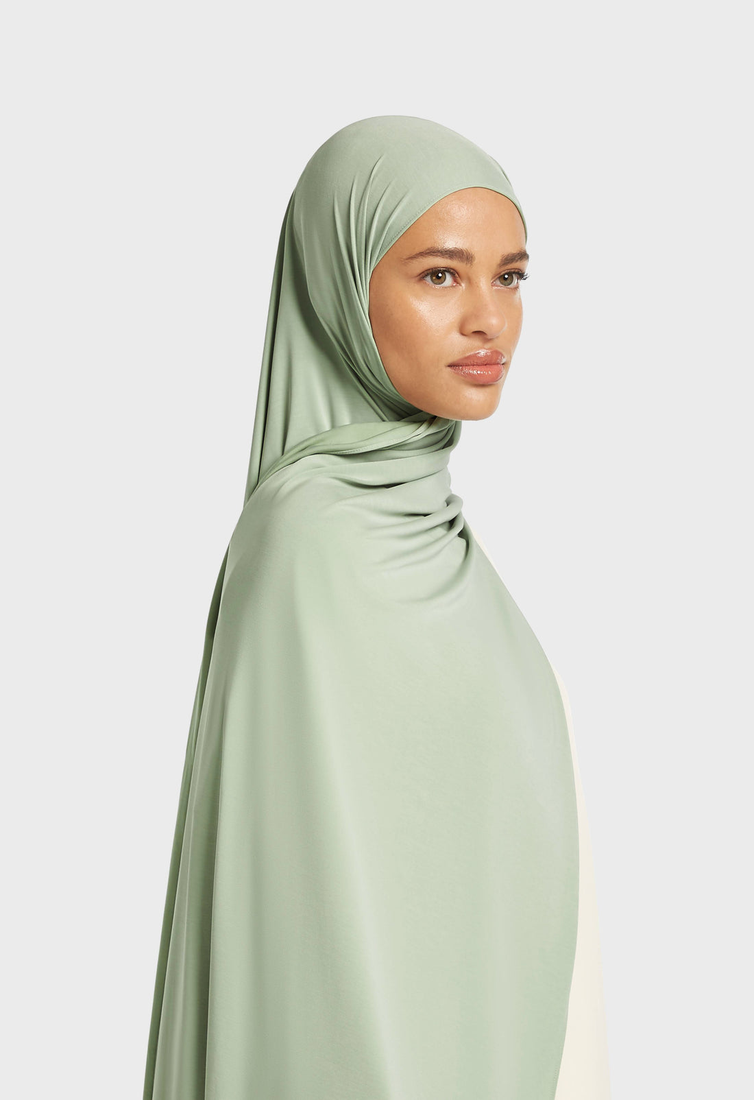 Atmungsaktiver Jersey-Schal | Aqua Grau