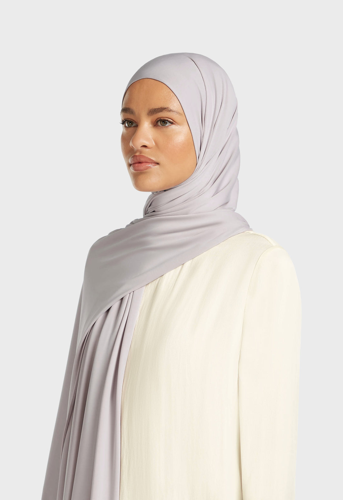 Atmungsaktiver Jersey-Schal | Lilac Marble