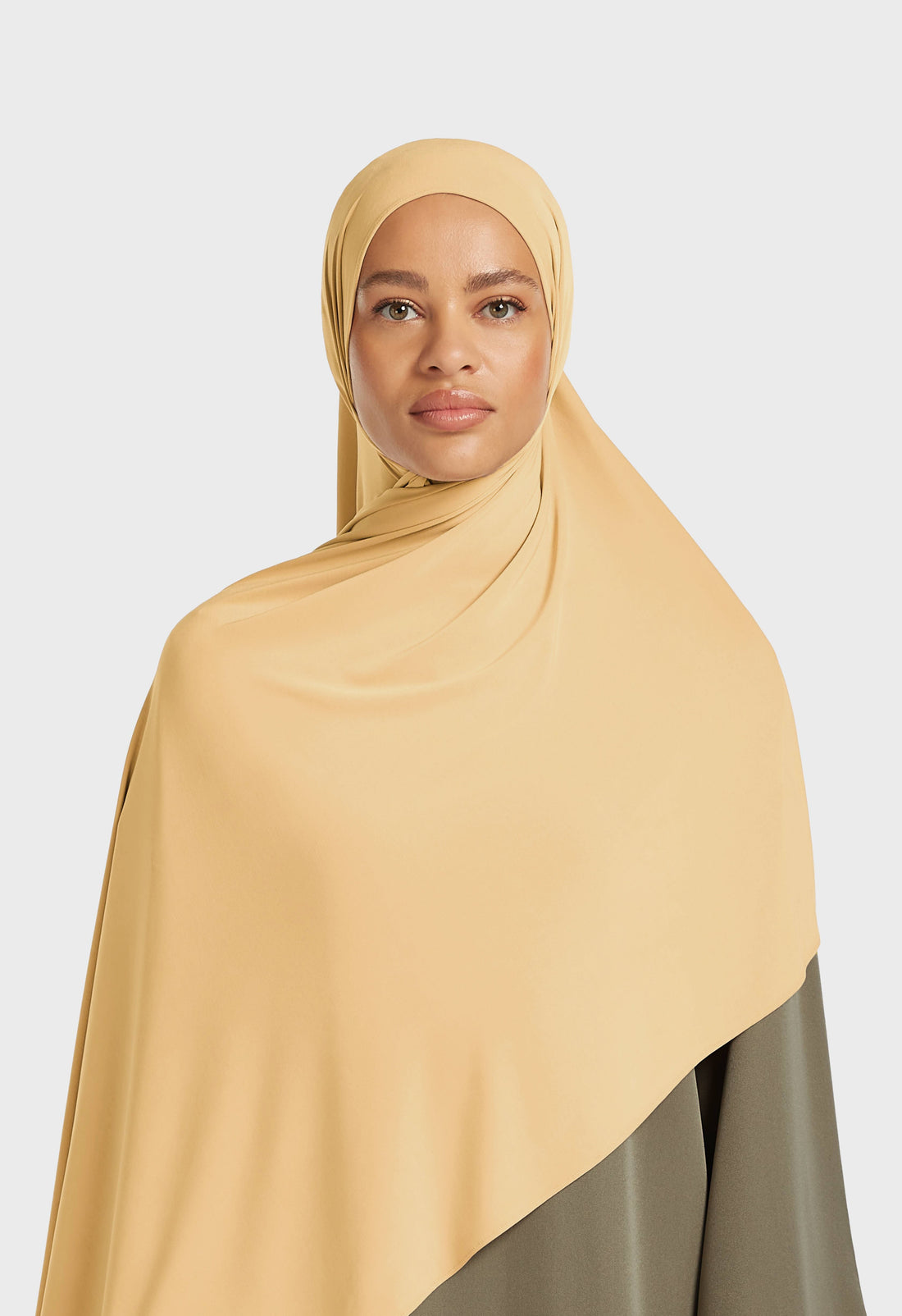 Atmungsaktiver Jersey-Schal | Stroh