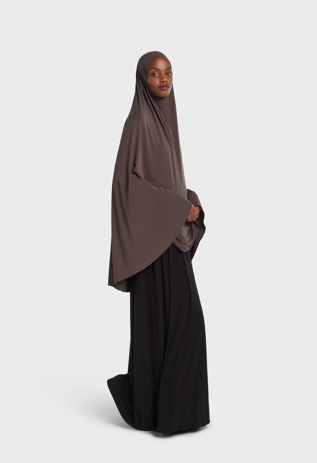 Atmungsaktiver Khimar | Aubergine
