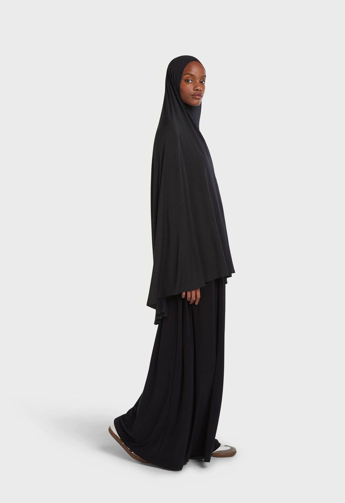 Atmungsaktiver Khimar | Schwarz