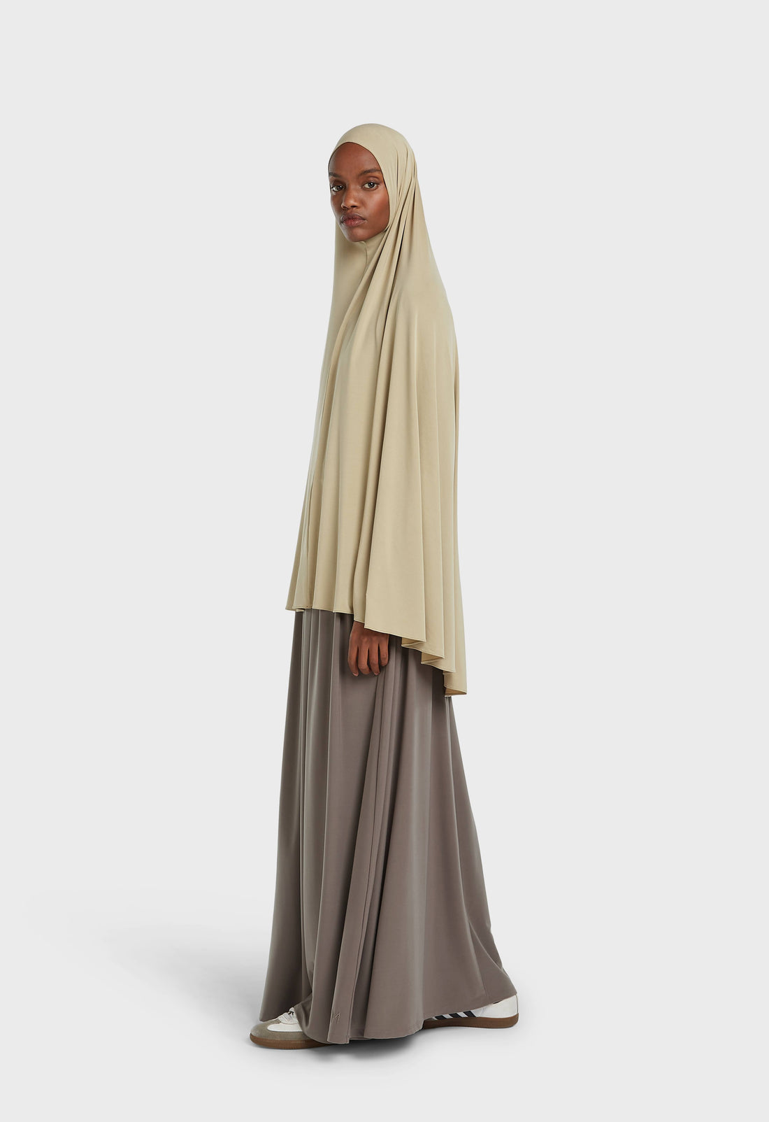 Atmungsaktiver Khimar | Dunkelmoos