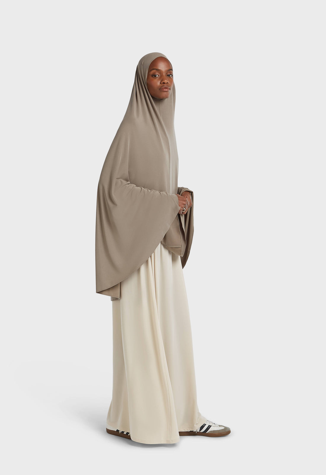 Atmungsaktiver Khimar | Wüstenbraun
