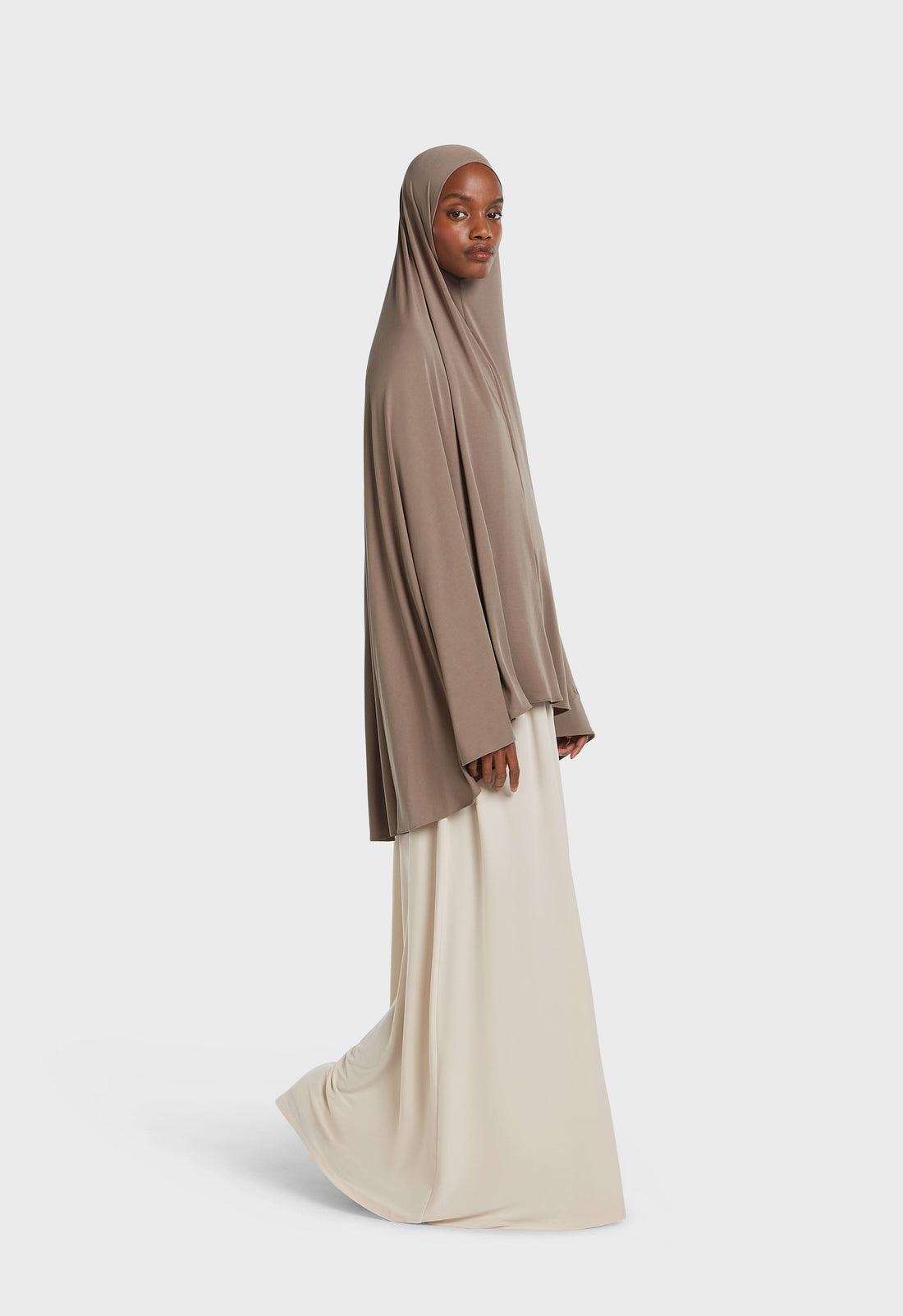 Atmungsaktiver Khimar | Milky Cacao
