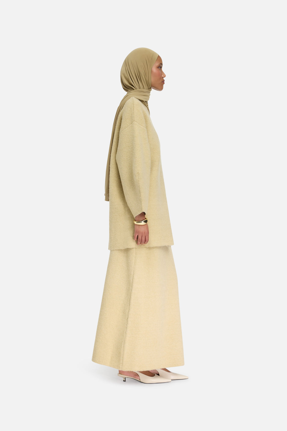 Gebürsteter Trikot-Pulli | Desert Clay