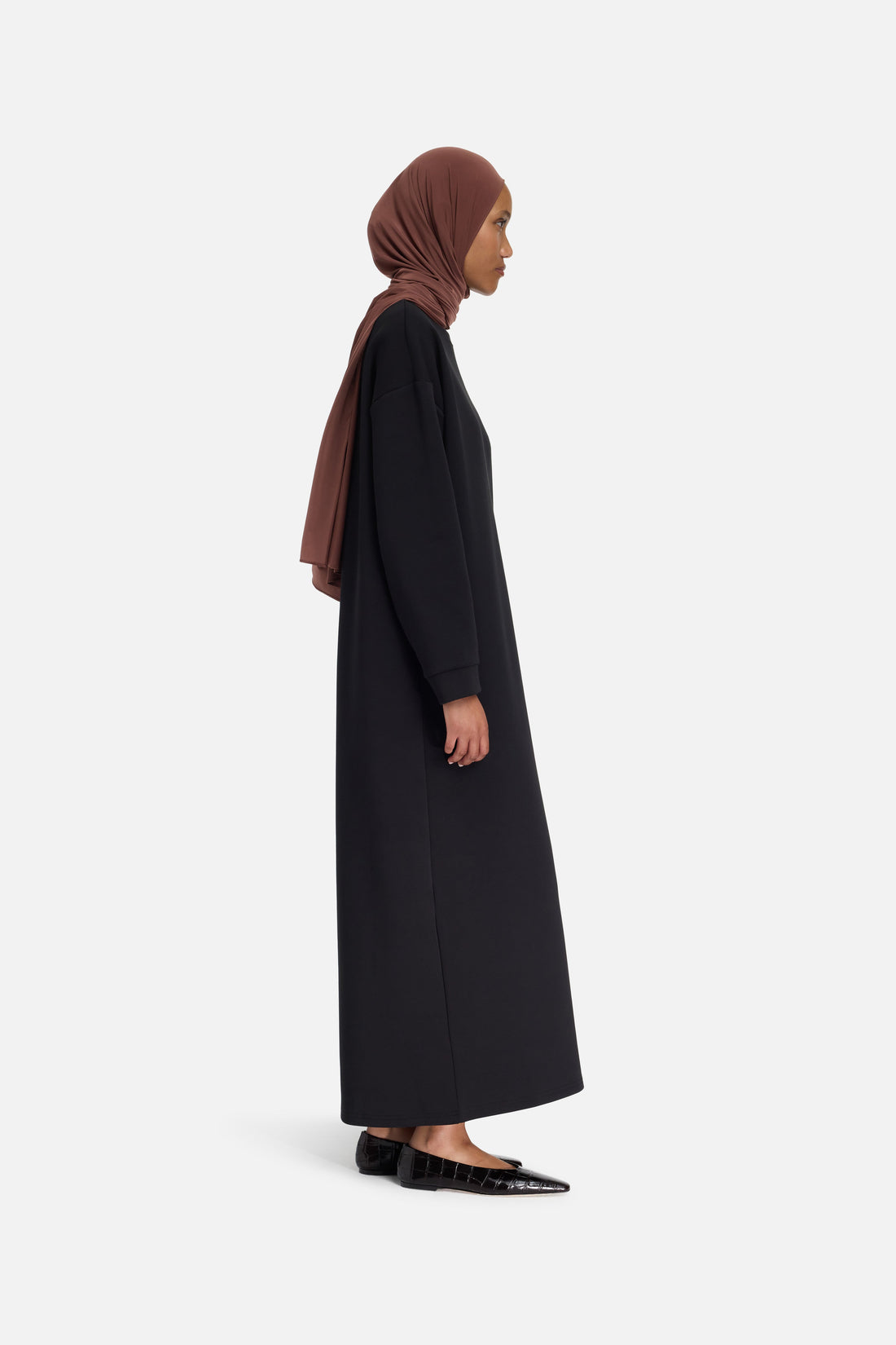 Gemütliches Strickkleid | Schwarz