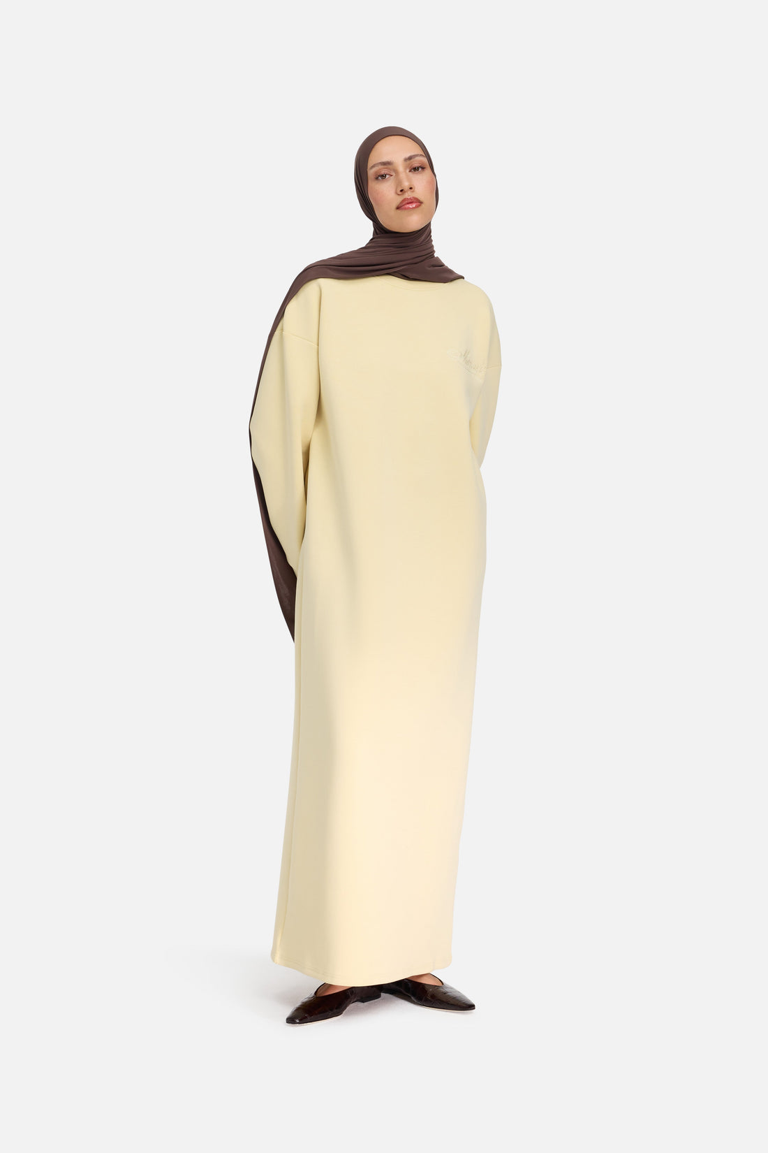 Bequemes Strickkleid | White Honey