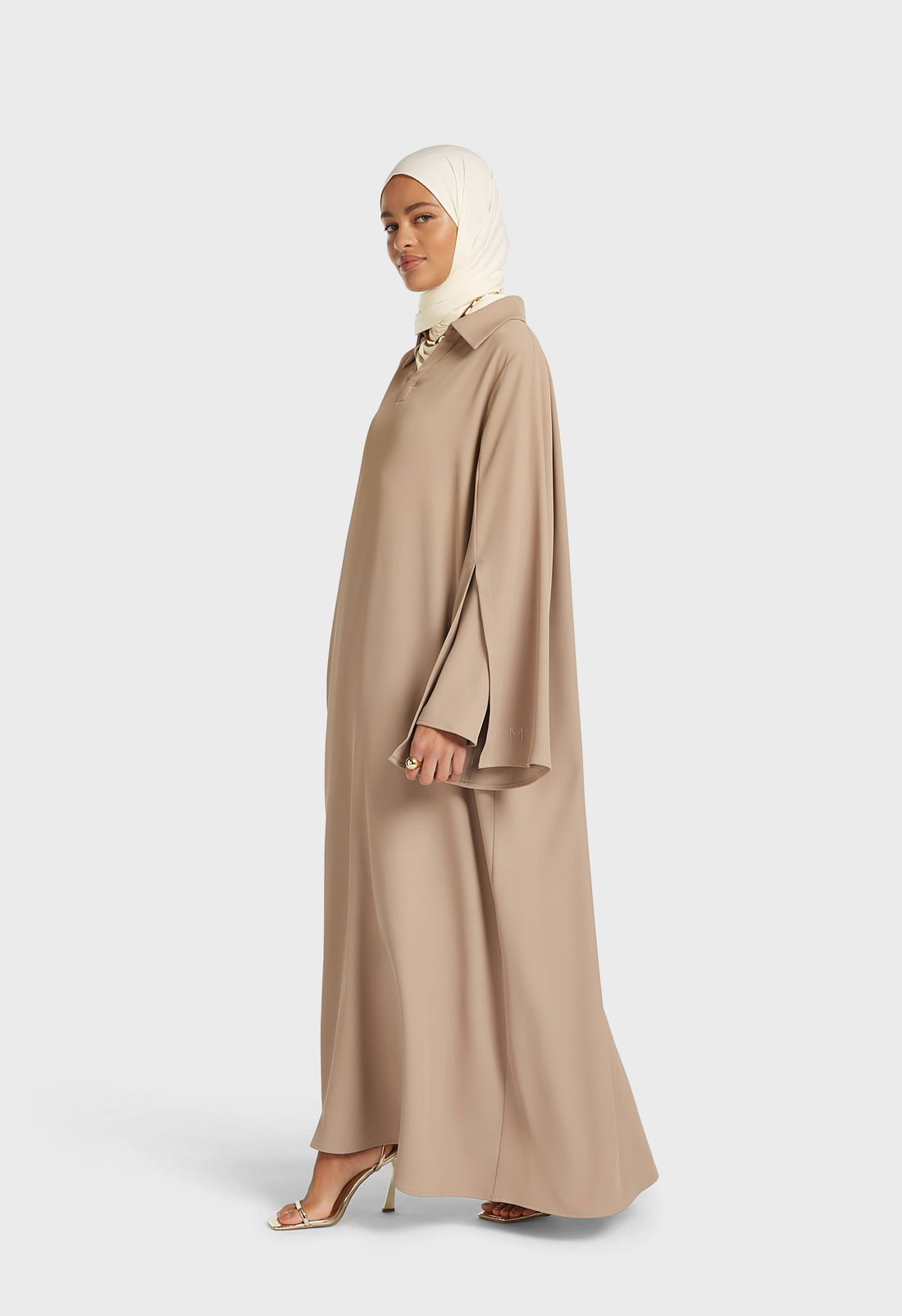 Doppelärmeliges Kleid | Dark Pearl