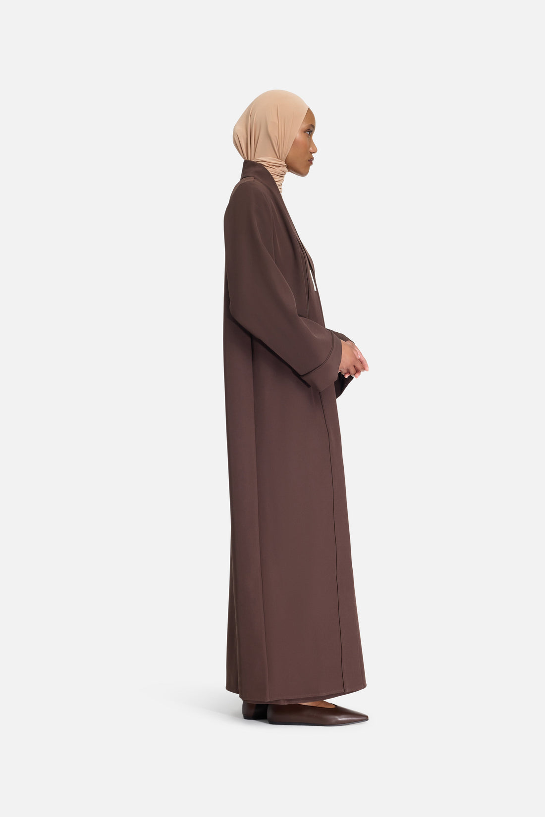 Essentiel Abaya Kurz | Dunkelbraun