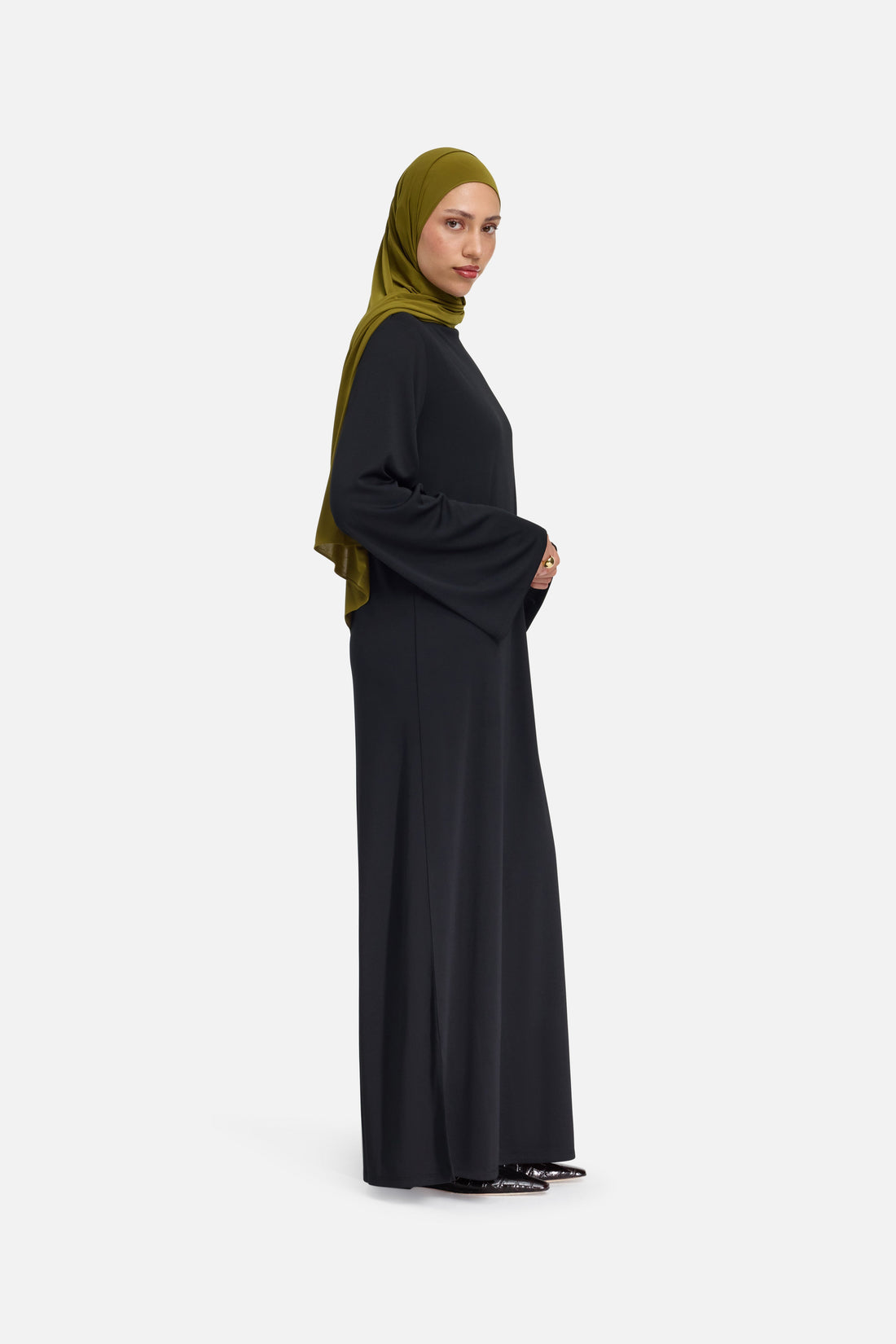 Essentielles Jerseykleid Kurz | Schwarz