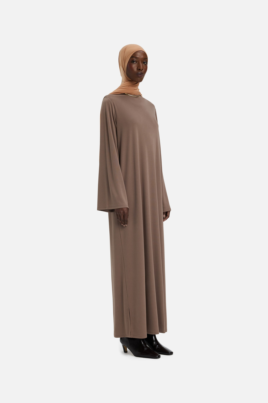 Essentiel Jerseykleid Normal geschnitten | Taupe Rosa