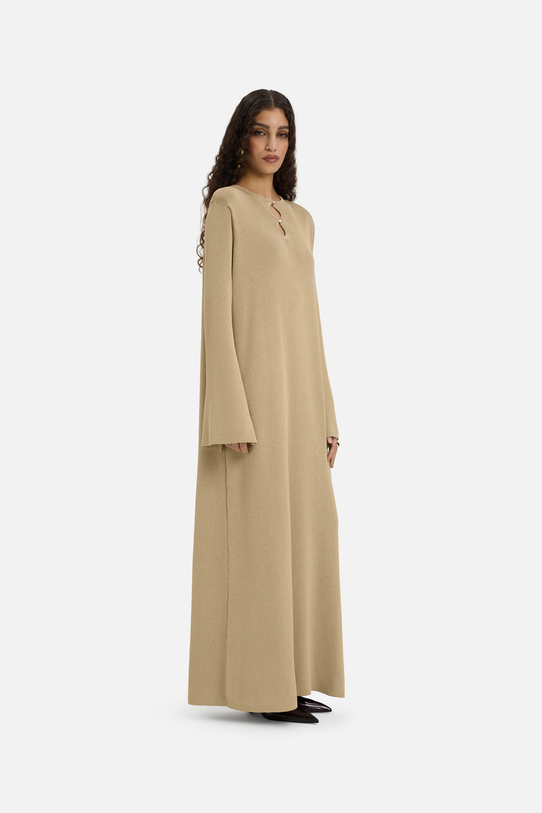 Vergoldeter Trikot-Bademantel | Helles Gold