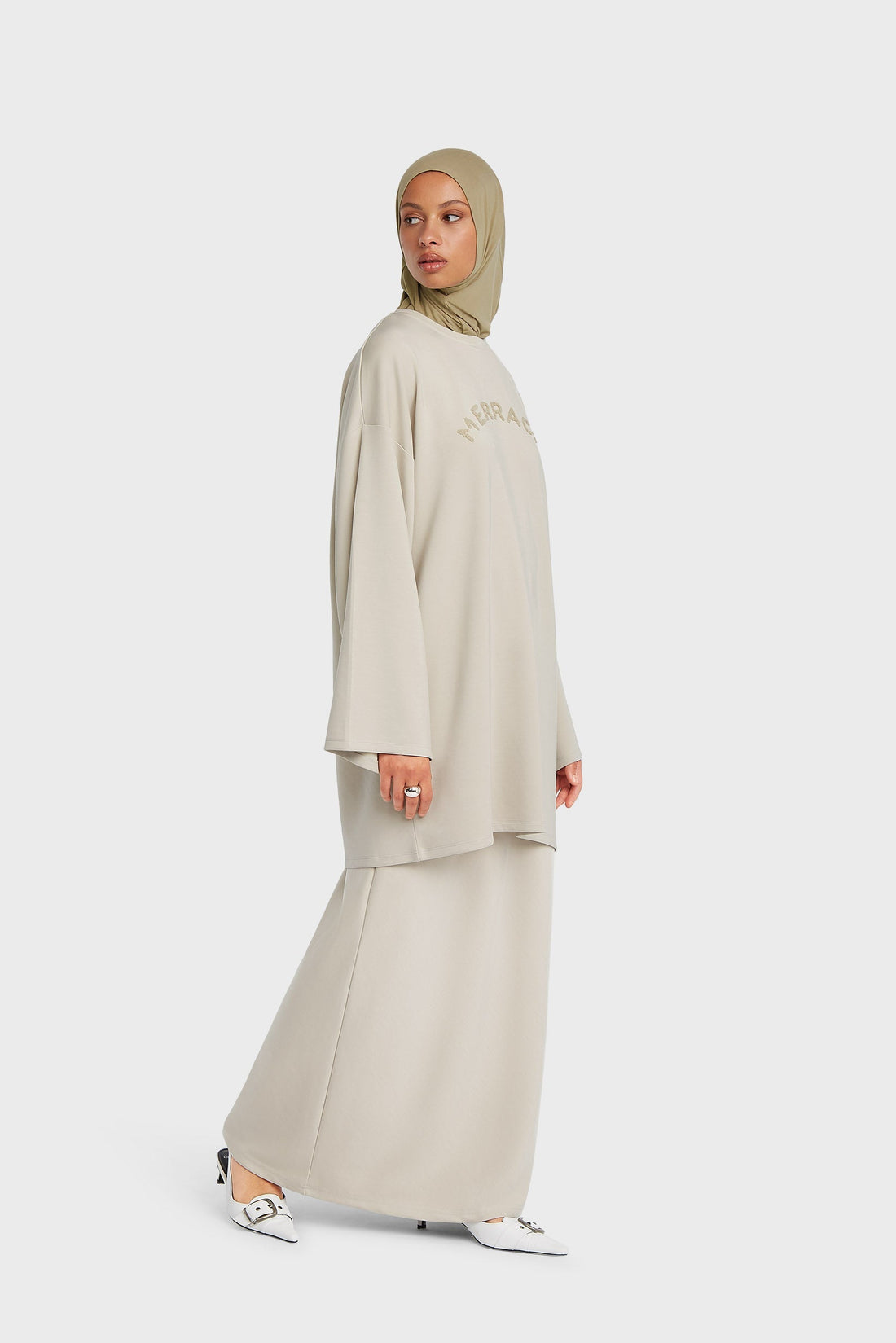 Jersey-Rock aus Modal | Soft Taupe