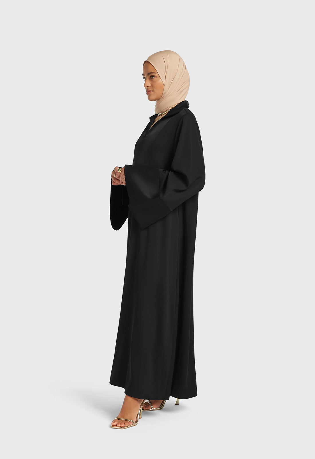 Kurzes Kaftankleid | Black