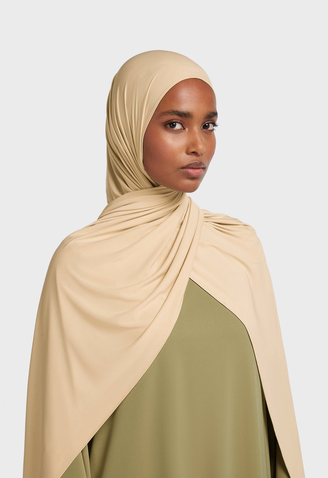 Liquid Jersey Schal | Brown Rice