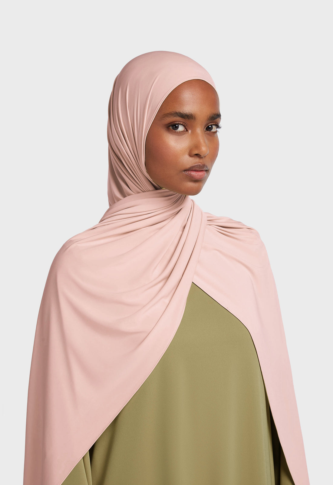 Flüssiger Jersey-Schal | Frosted Blush