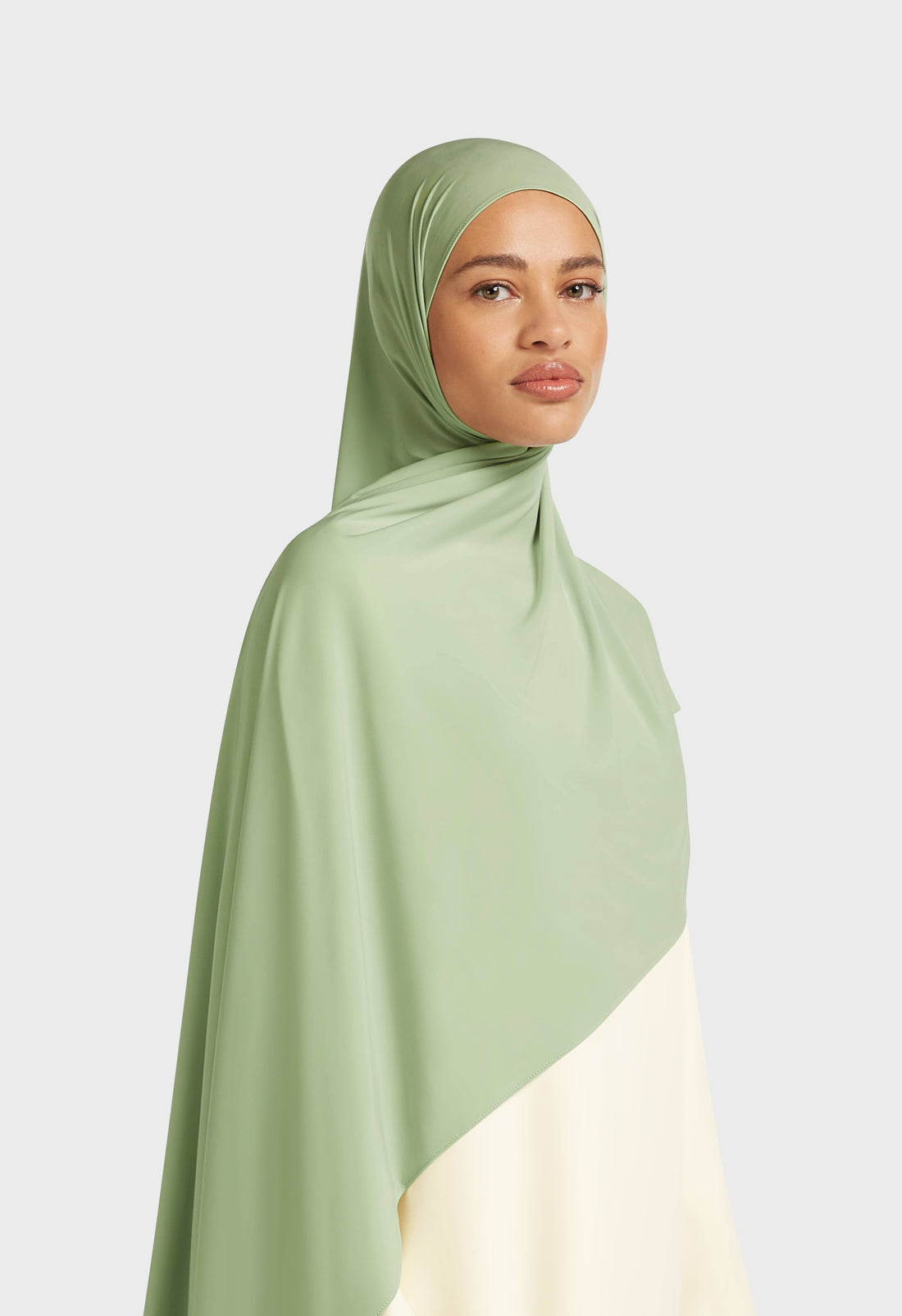 Flüssiger Jersey-Schal | Matcha