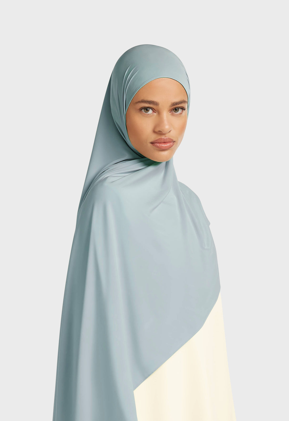 Liquid Jersey Schal | Silberblau
