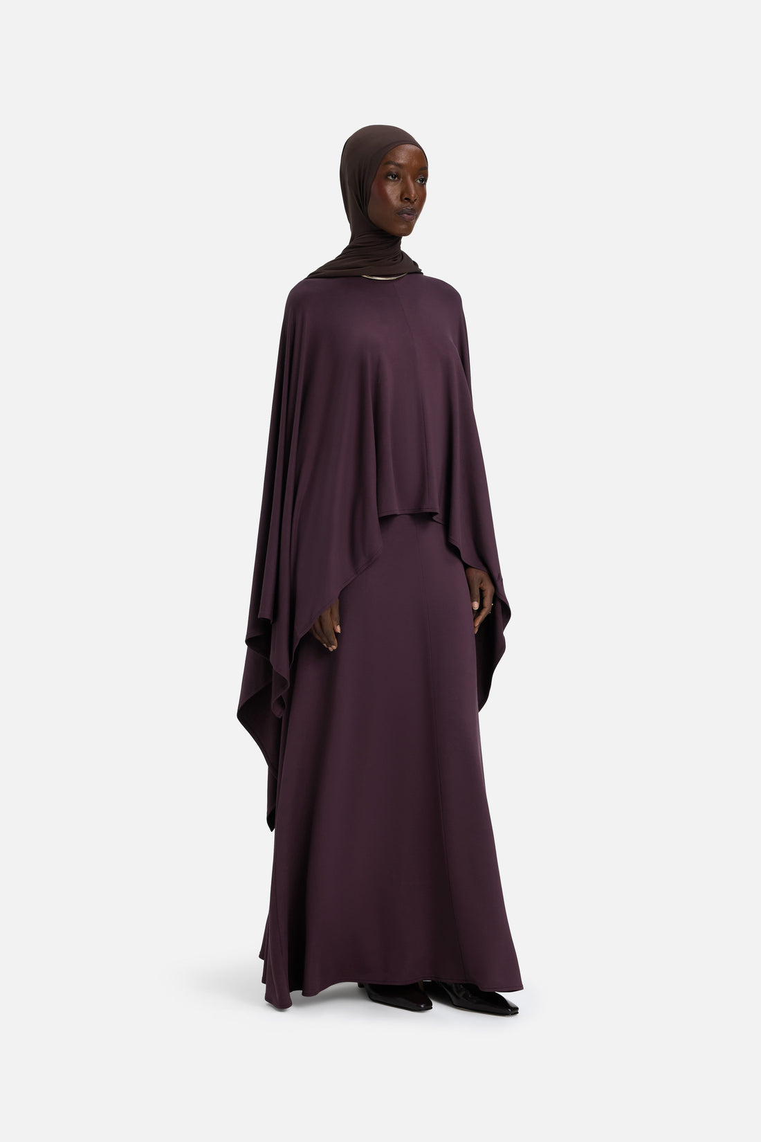 Maxi A-Linien-Rock | Vintage-Lila