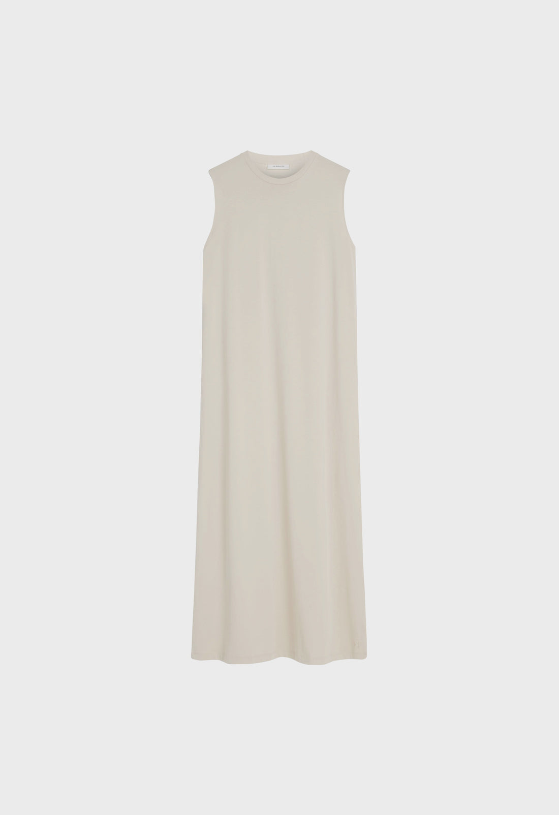 Baumwollkleid ohne Ärmel | Soft Taupe
