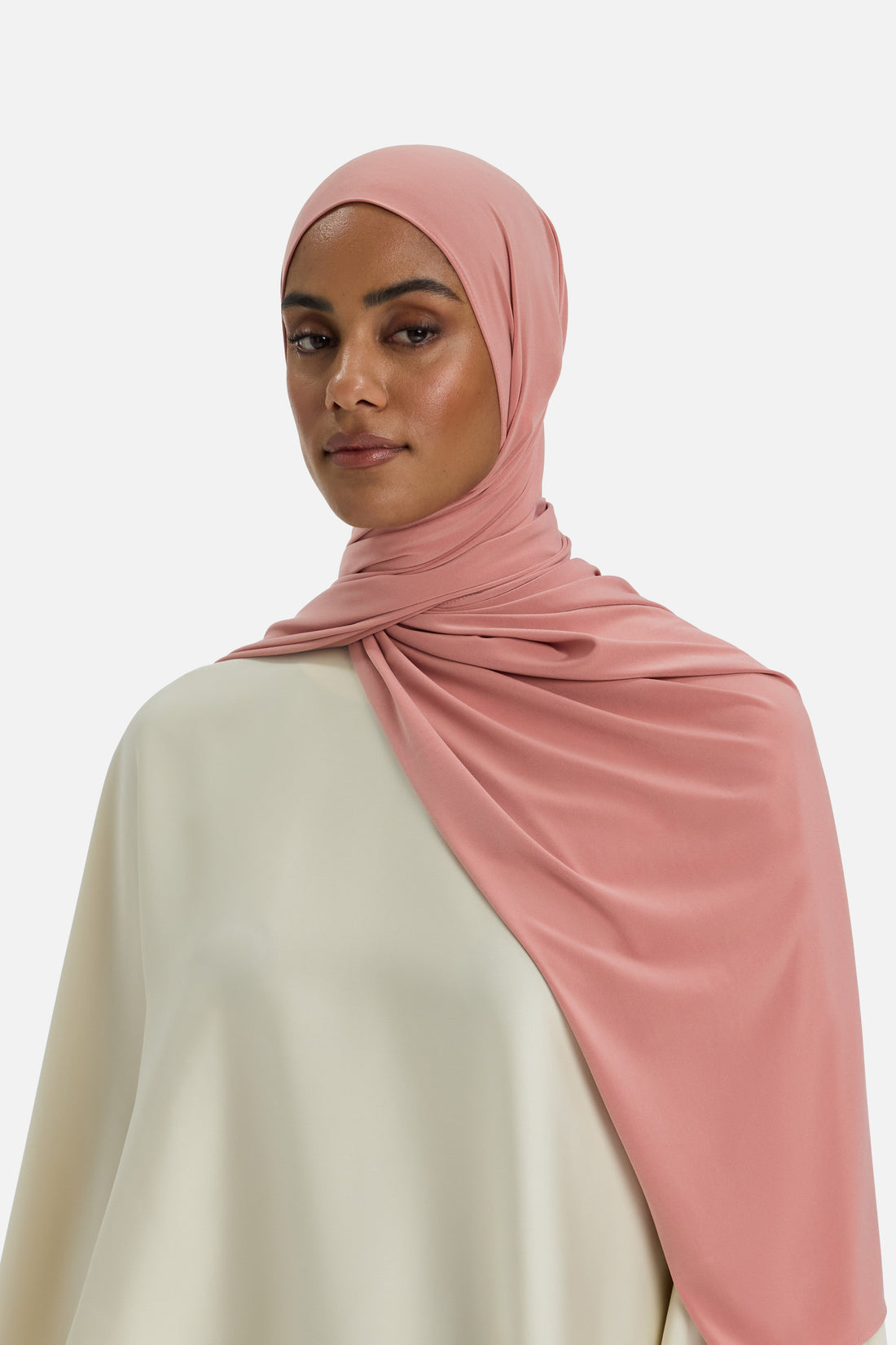 Premium-Jersey-Schal | Koralle