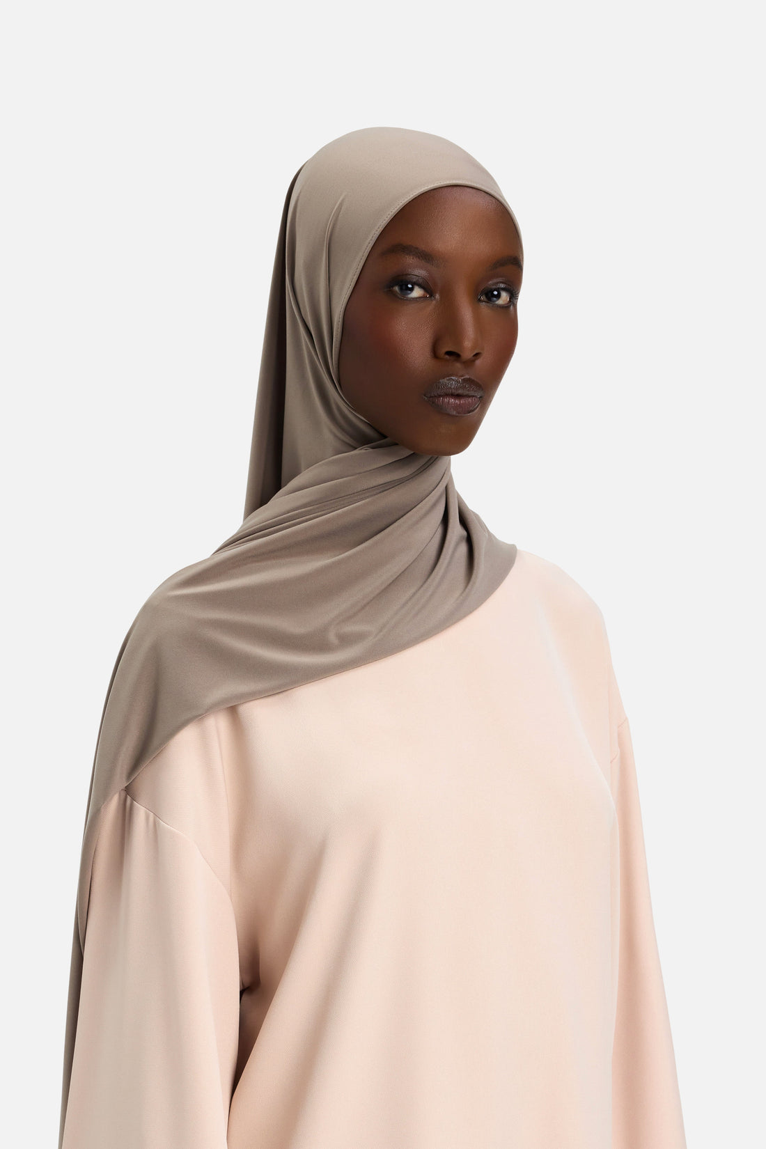 Premium Jersey Hijab | Milky Cacao