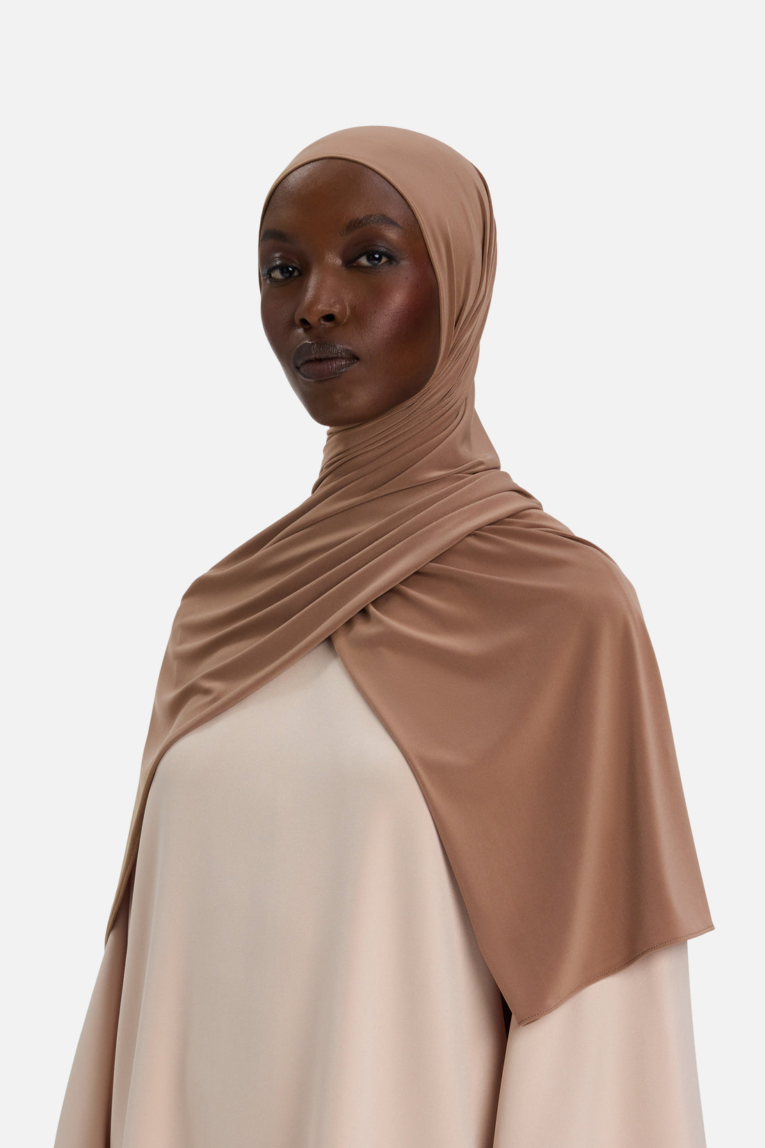 Premium Jersey Schal | Pecan