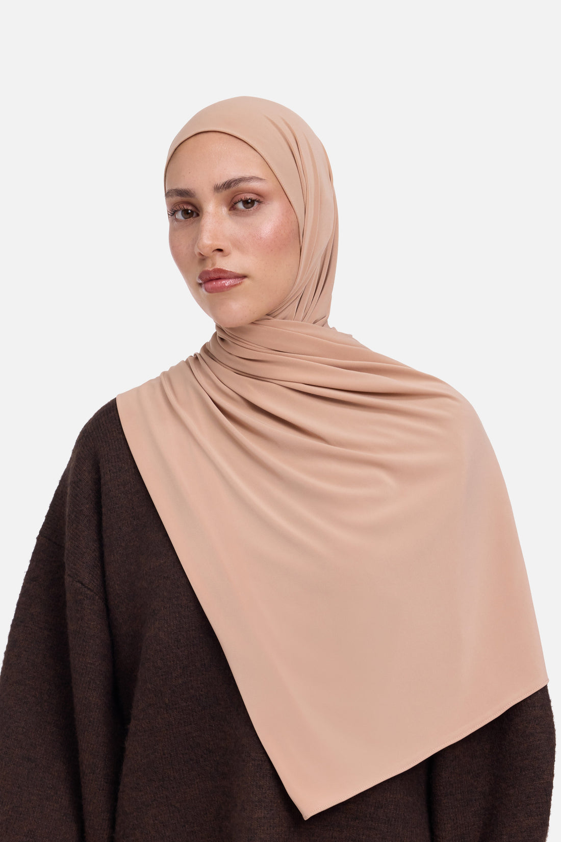 Premium Jersey Schal | Puder