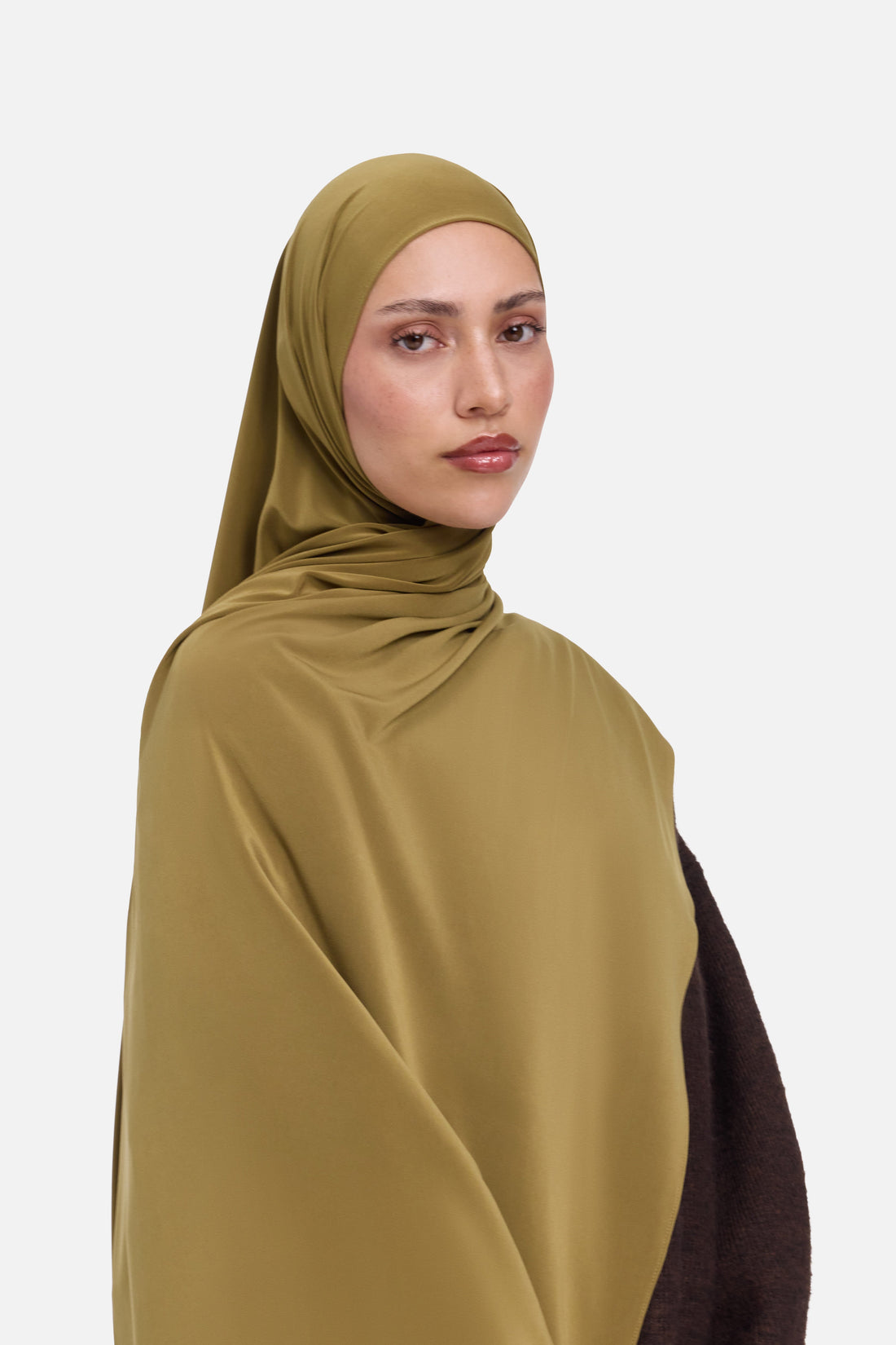 Premium-Jersey-Schal | Warm Olive