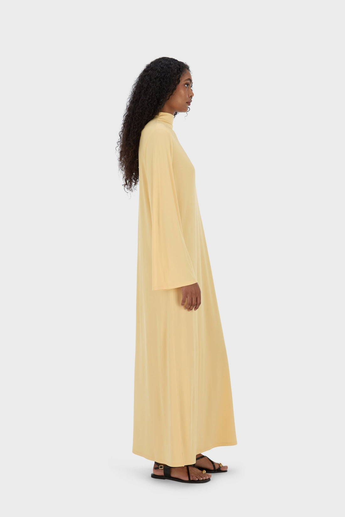Essential Kurzes Jerseykleid | Sunset Yellow
