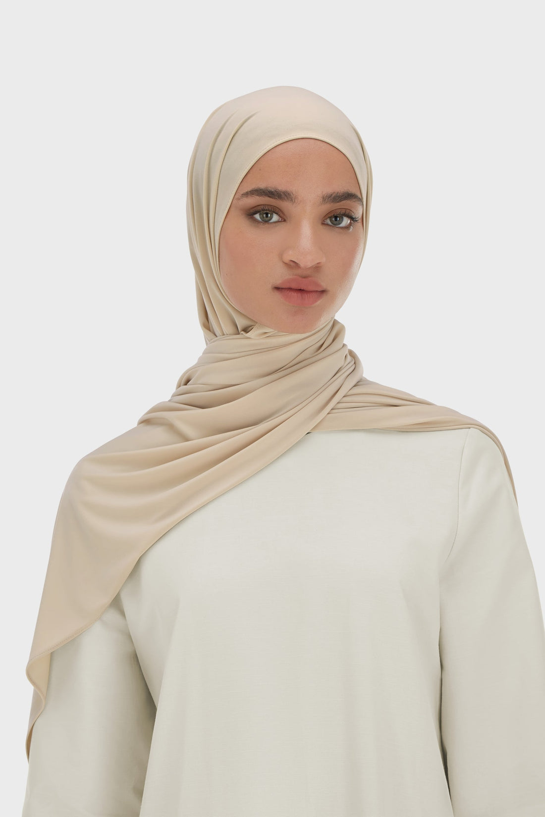 Premium Jersey-Schal | Almond