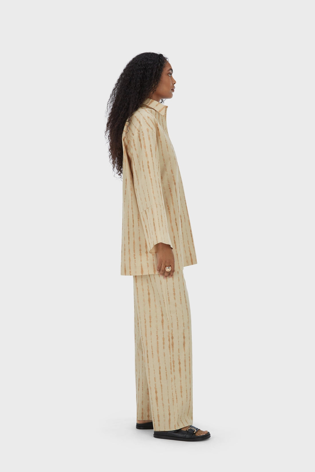 Shibori Hose | Beige Rosa