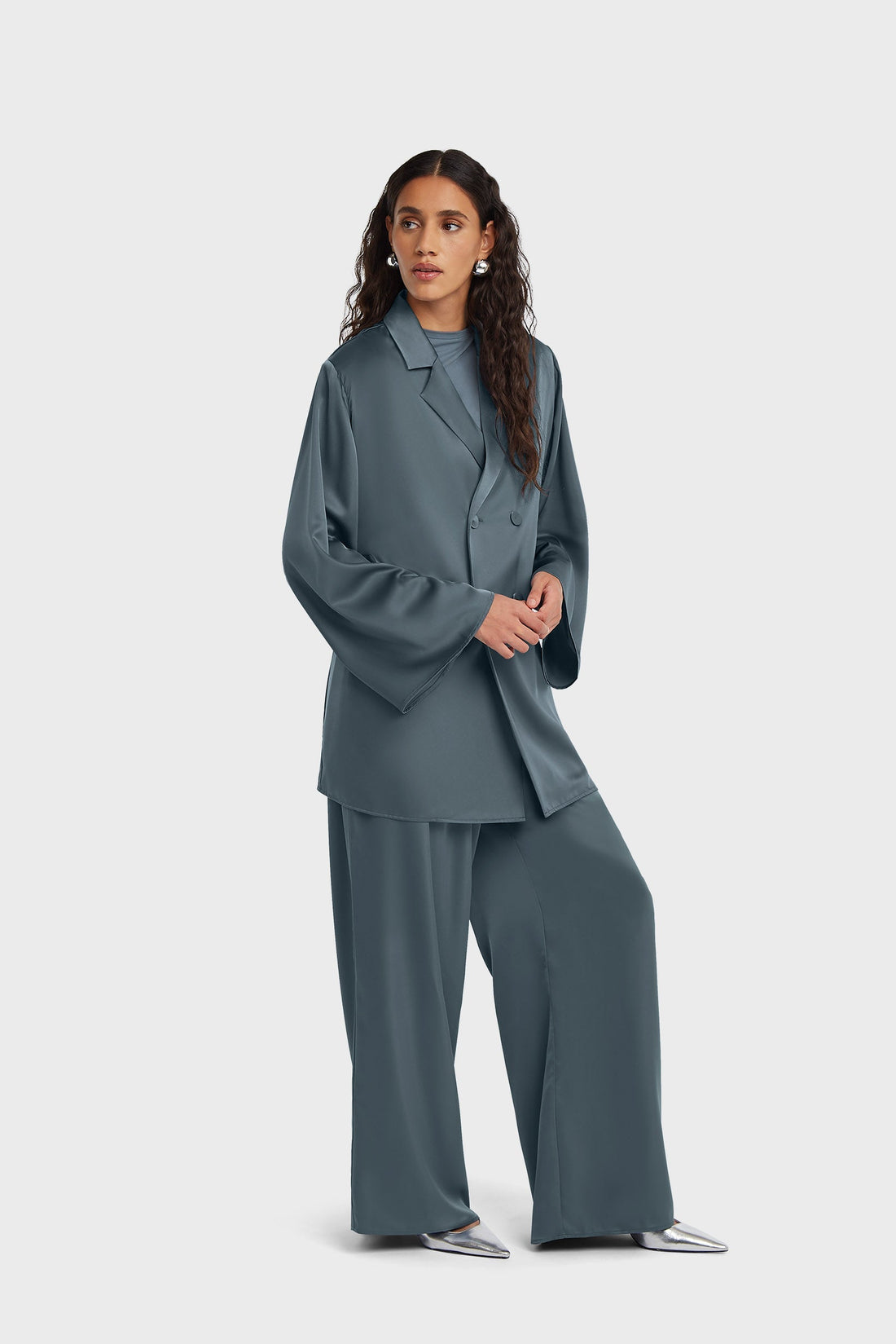 Satinblazer | Dusty Indigo
