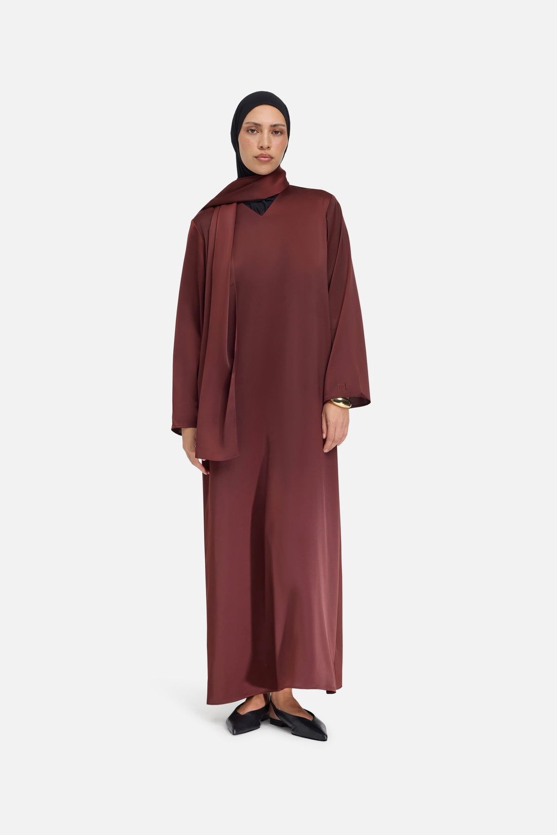 Kleid Schal | Dunkle Kirsche