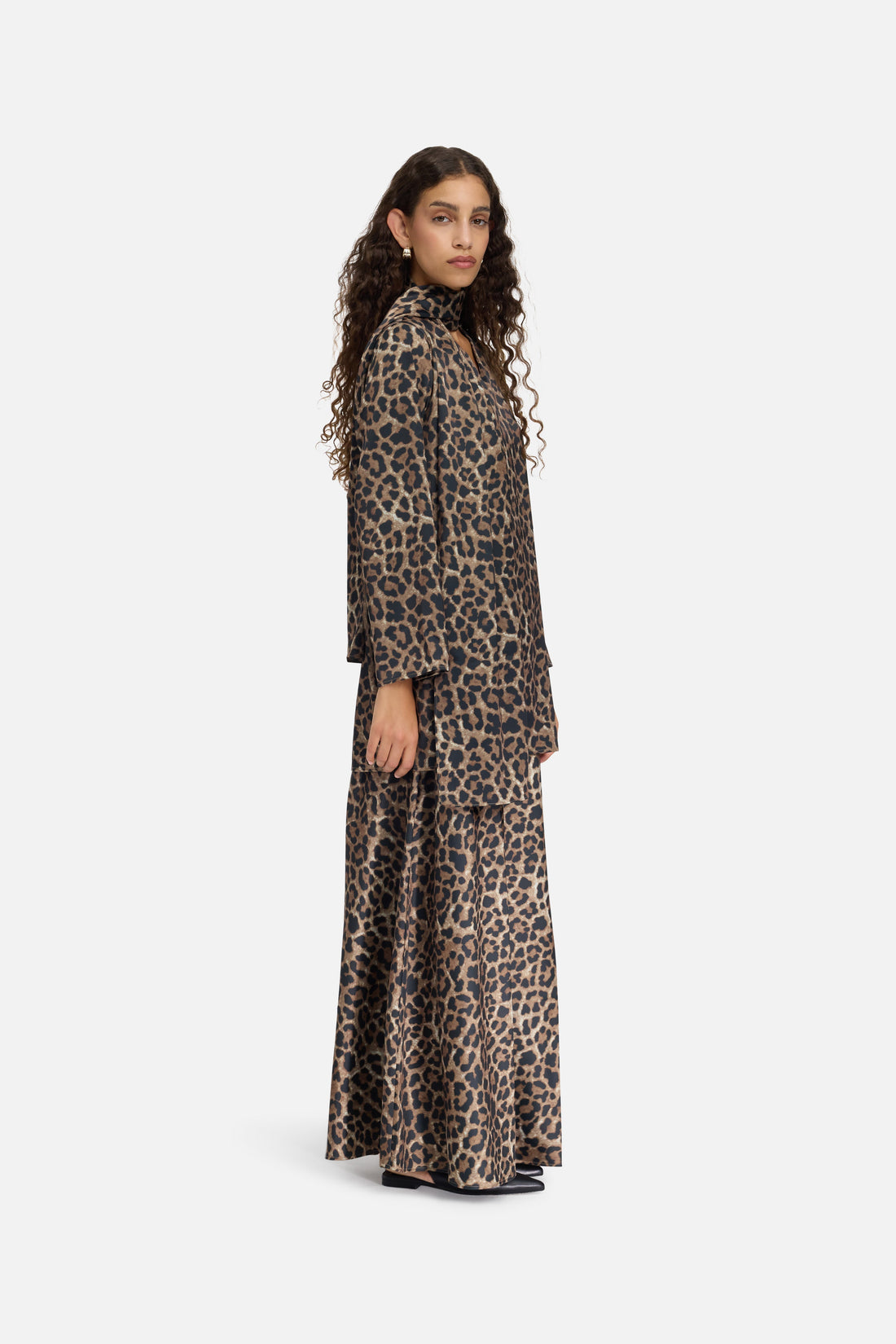 Schal Bluse | Leopard