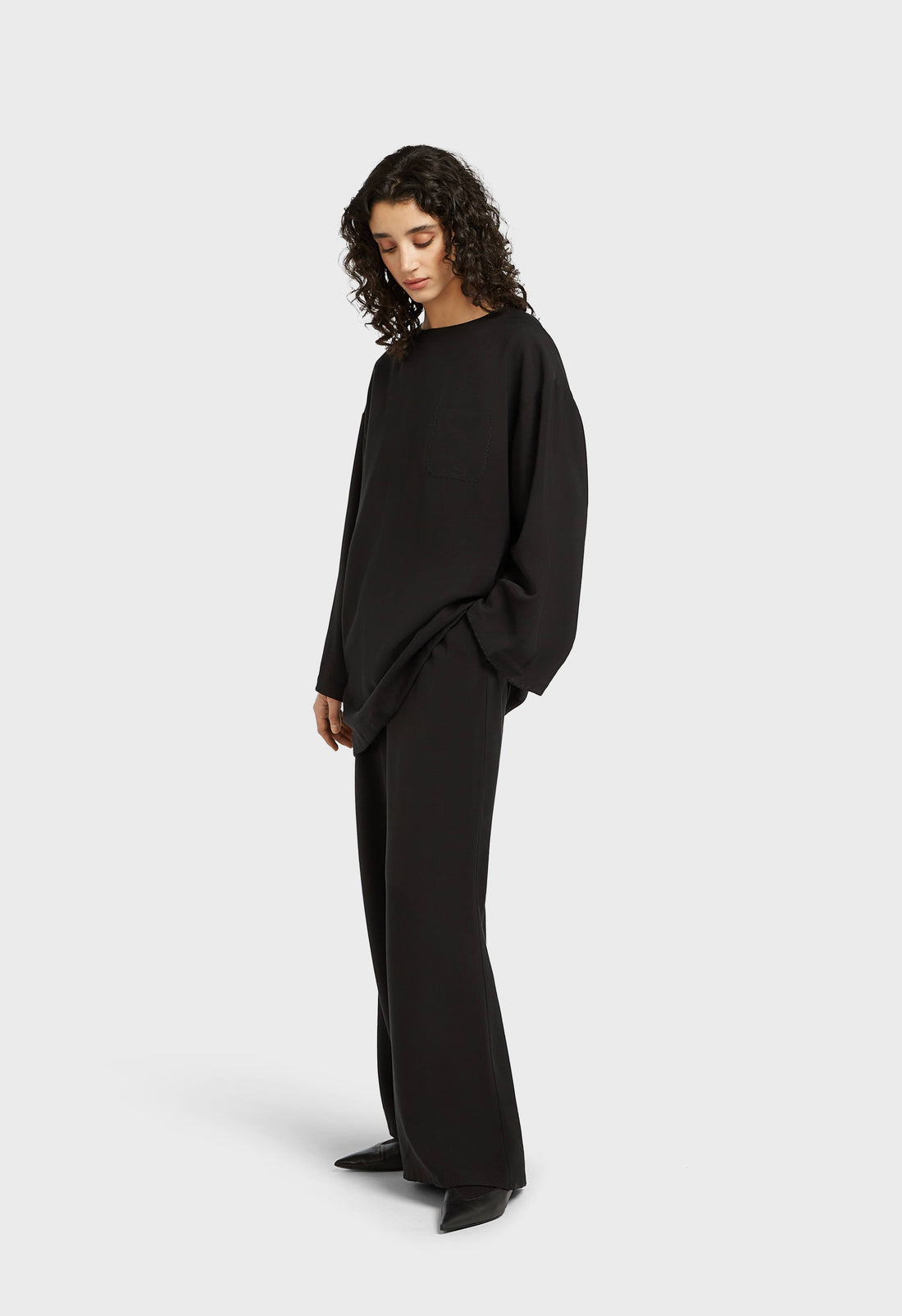 Doux Tissé Maßgeschneiderte Hose | Schwarz