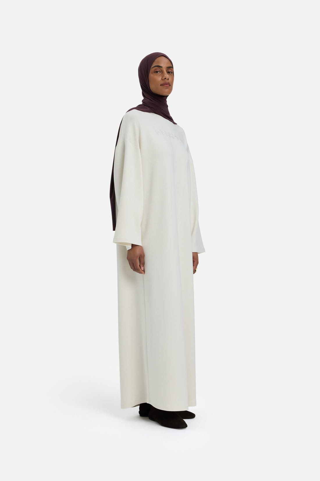 Weiches Viskosekleid | Off-White