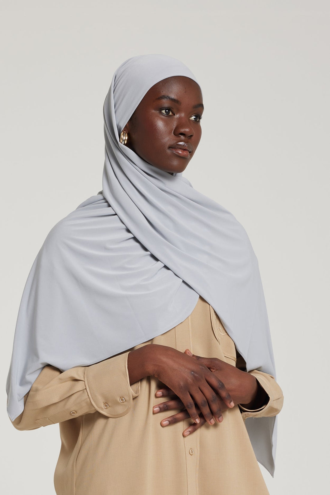 Premium-Jersey-Schal | Grau