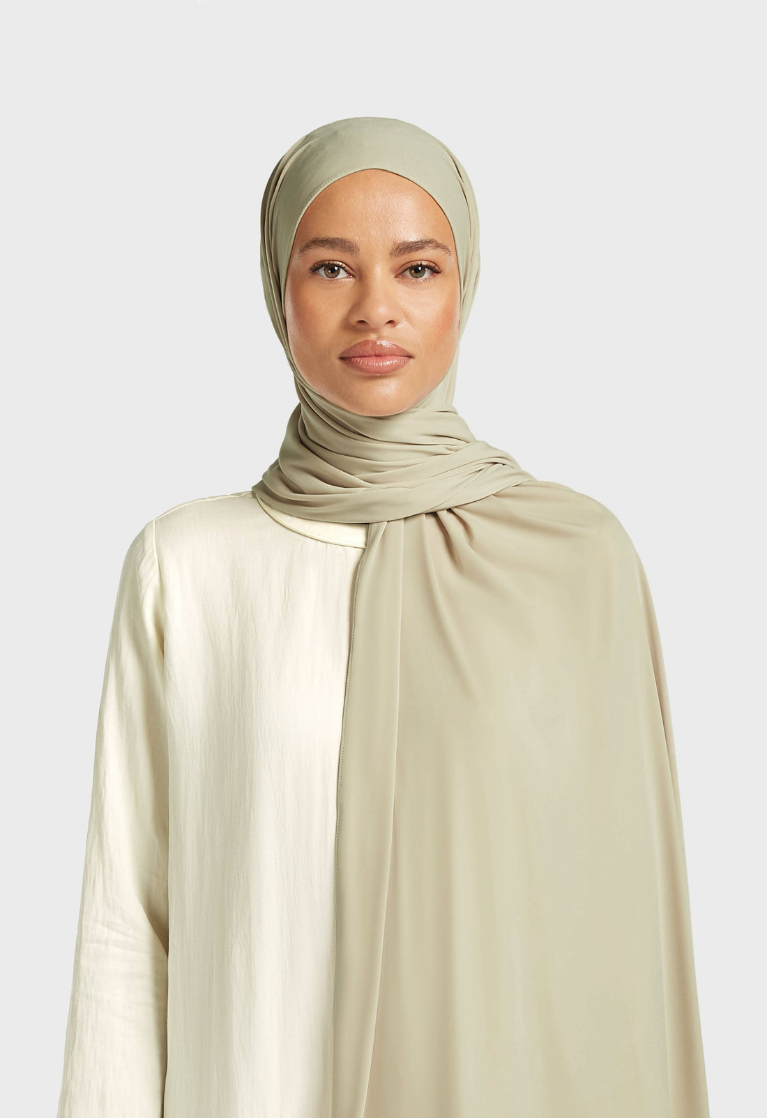 Premium Jersey Schal | Moosgrau